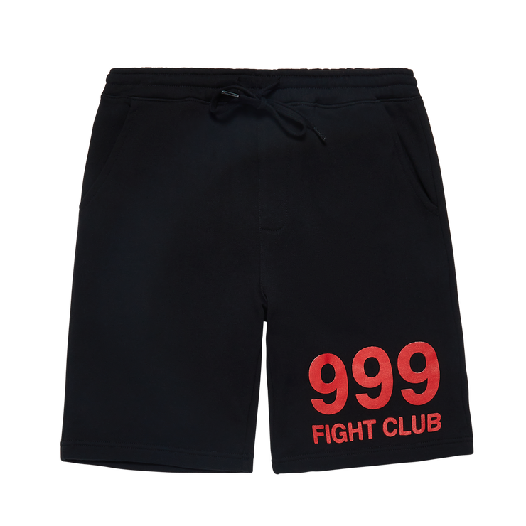 999 Club Juice Wrld Fight Shorts Black