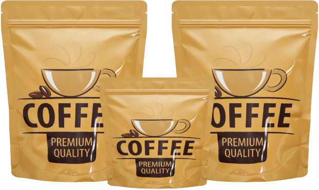 bags for ground coffee packaging