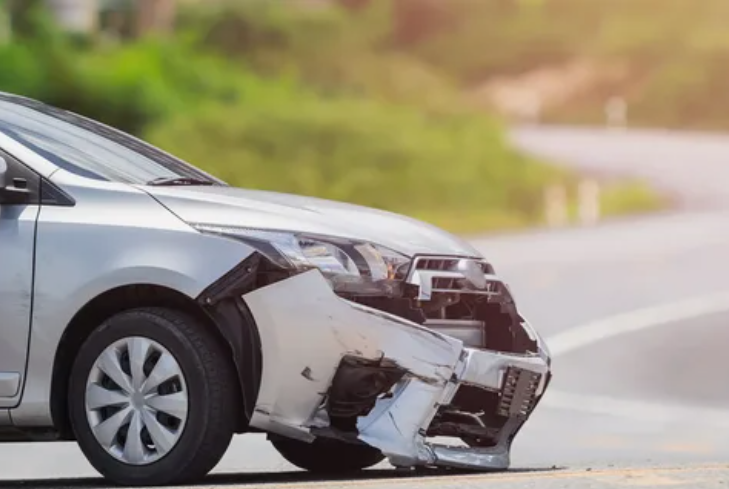 damaged car