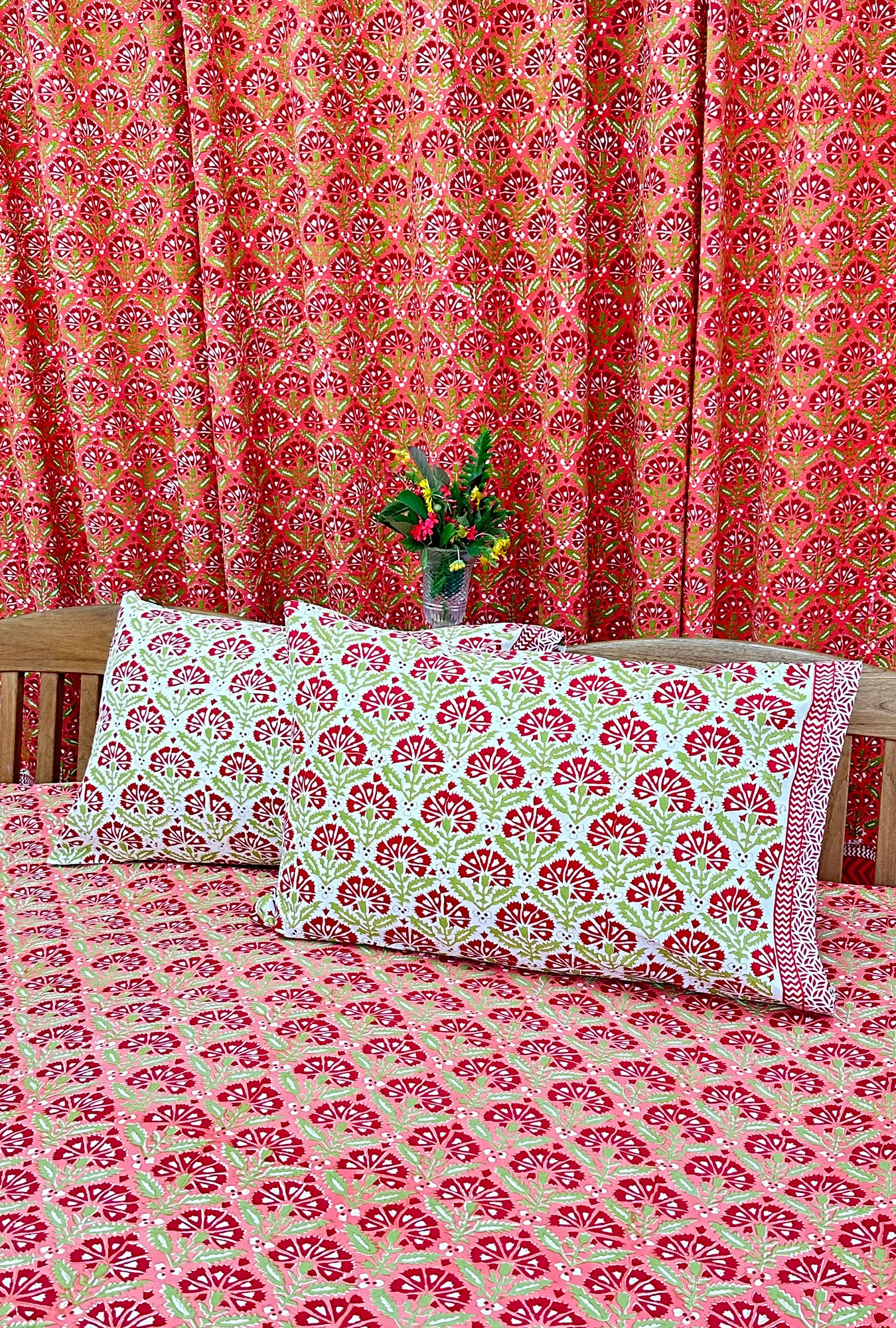 hand block printed bedsheets