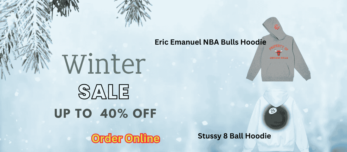 Winter-Ready Hoodies Eric Emanuel NBA Bulls Hoodie vs. Stussy 8 Ball Hoodie