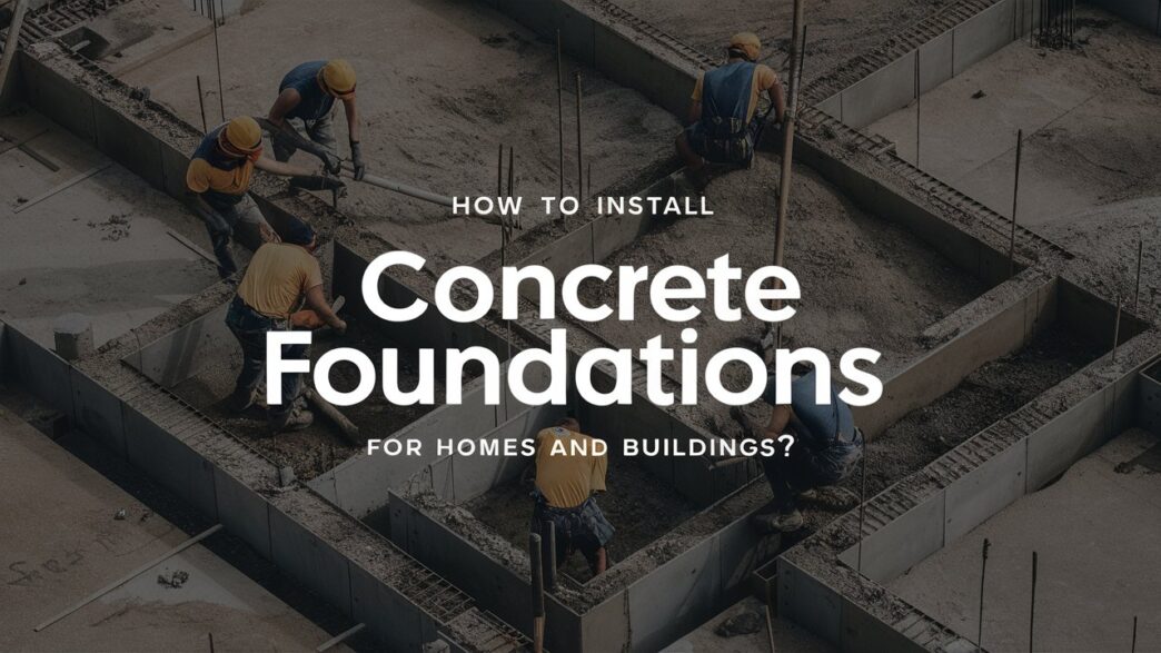 How to Install Concrete Foundations for Homes and Buildings?