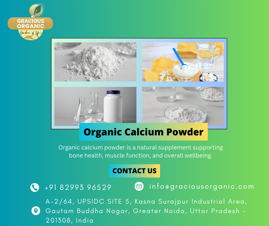 Organic calcium powder