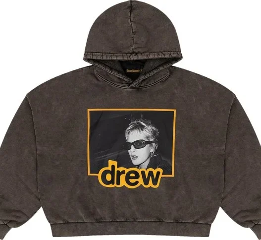 True Drew Boxy hoodie vintage black