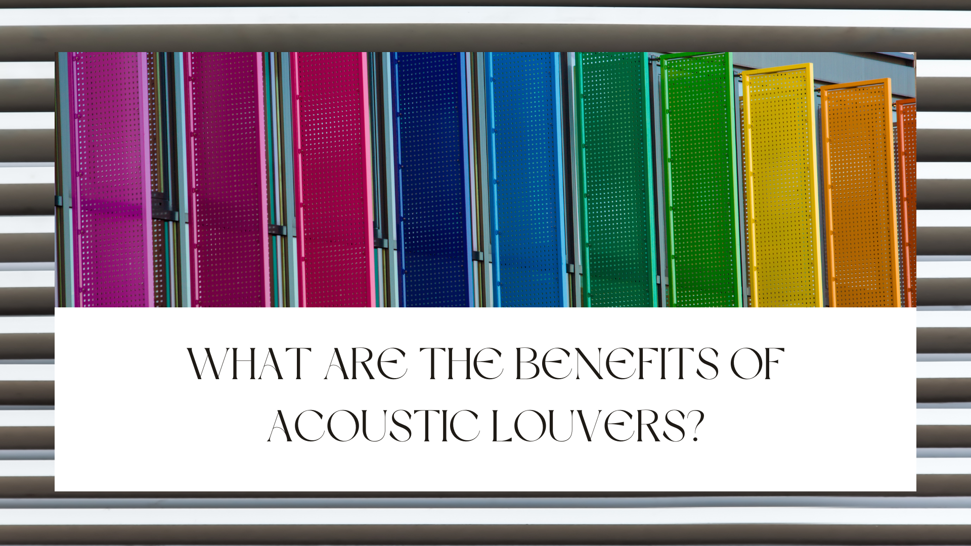 acoustic louvers noise reduction