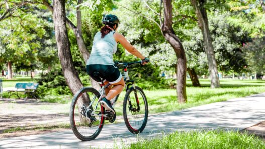 cyclist woman body