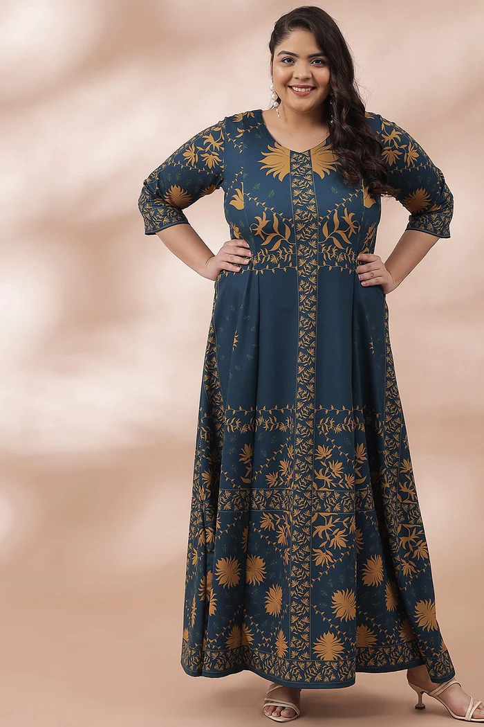 Plus Size Anarkali Dress