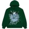 Hunter Green Sp5der Web Hoodie