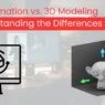 3D animation vs. 3D modeling