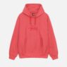 BASIC APPLIQUE HOODIE RED