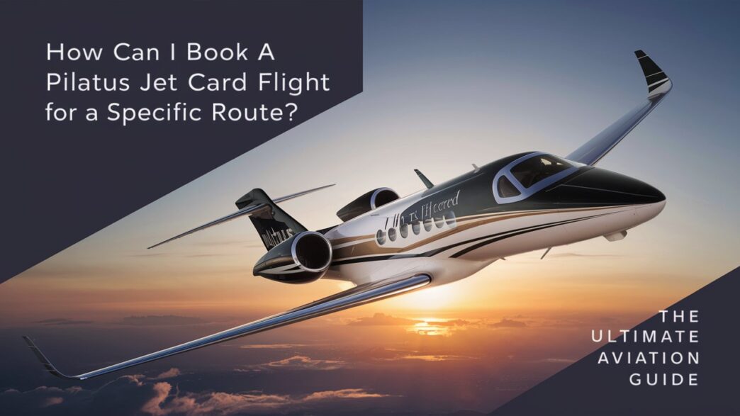 How Can I Book a Pilatus Jet Card Flight for a Specific Route?