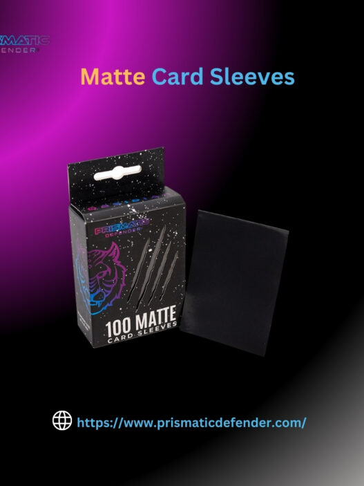 Why are matte card sleeves preferred by card game players