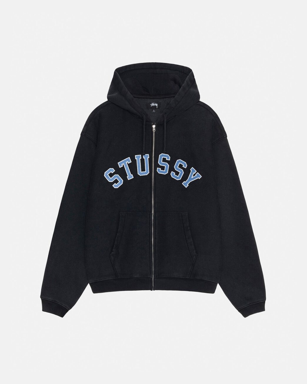 FADED GRAPHIC BLACK ZIP HOODIE