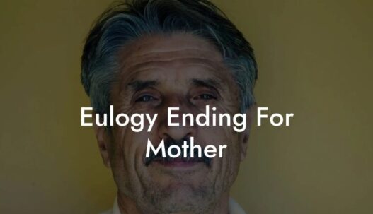 Eulogy for mother