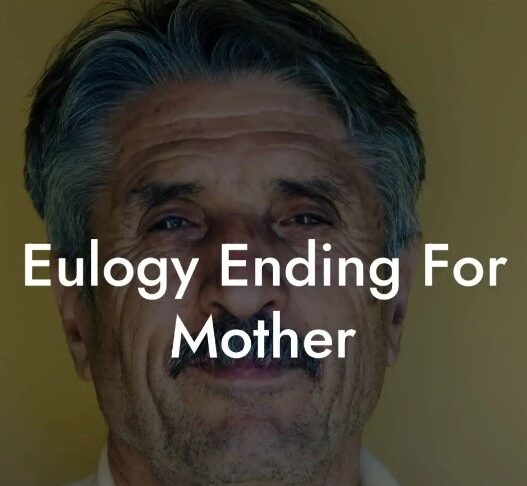 Eulogy for mother