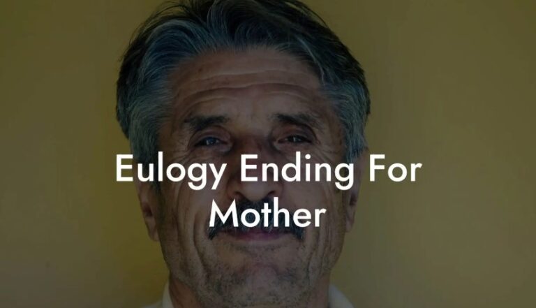 Eulogy for mother