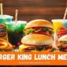 burgur king lunch menu