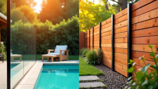 Glass vs Aluminium vs Timber Fencing