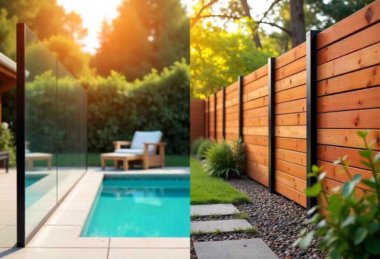 Glass vs Aluminium vs Timber Fencing