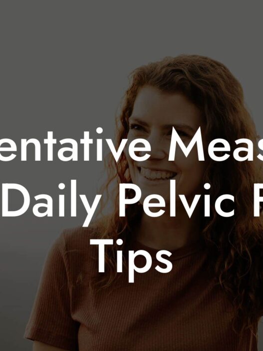 pelvic florr tips