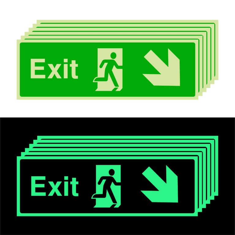 Photoluminescent Signs