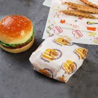 custom burger paper